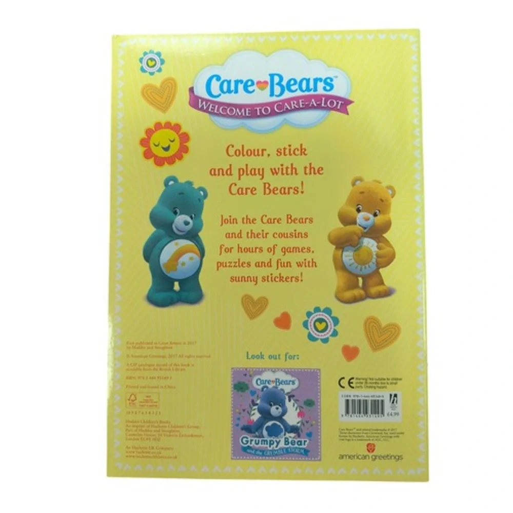 2017 Hodder Care Bears Sunshine 'N' Smiles Sticker Activity Book